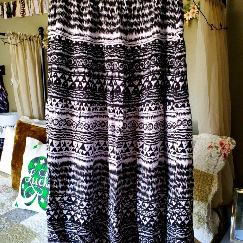 Tiered maxi skirt from international inc company